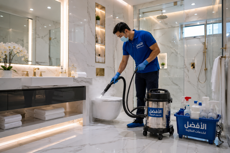 تنظيف وتعقيم الحمامات تنظيف وتعقيم الحمامات