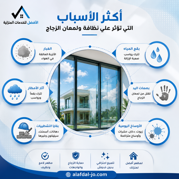تنظيف الزجاج وواجهات المنازل في مسقط