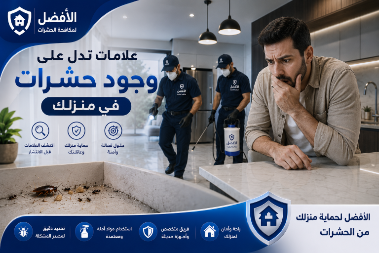 علامات تدل على وجود حشرات في منزلك