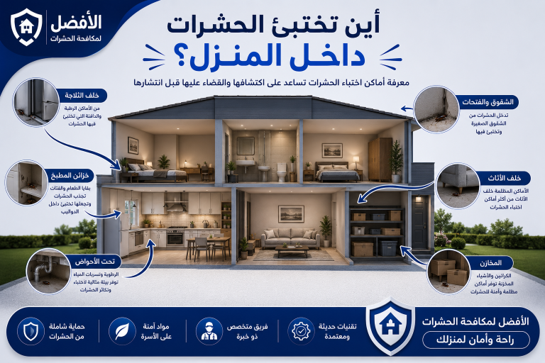 علامات تدل على وجود حشرات في منزلك