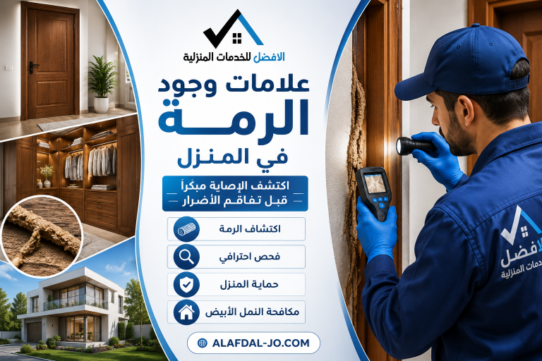 علامات وجود الرمة في المنزل