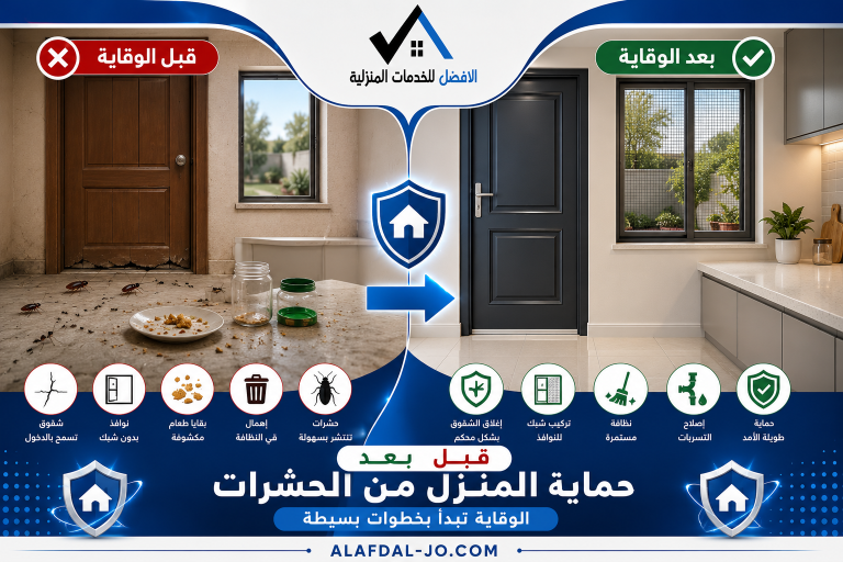 كيف تمنع دخول الحشرات إلى المنزل