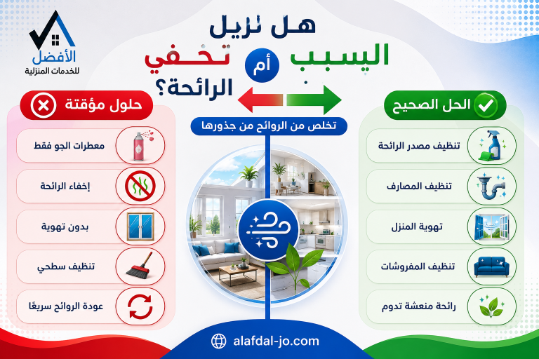 كيفية إزالة الروائح الكريهة من المنزل